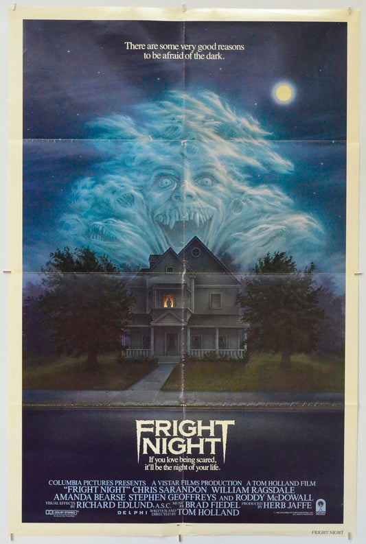 Fright Night - Original One Sheet Poster - Film Poster - Movie Poster 