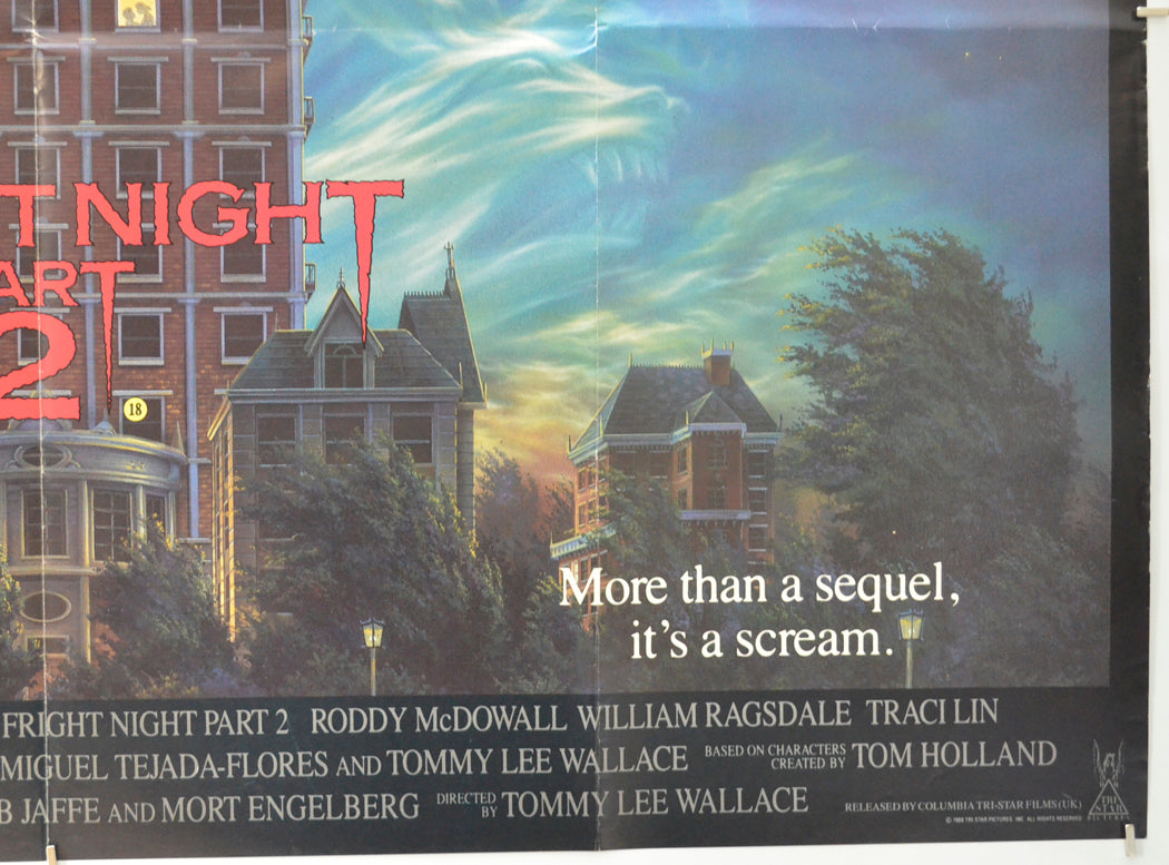 FRIGHT NIGHT PART 2 (Bottom Right) Cinema Quad Movie Poster 