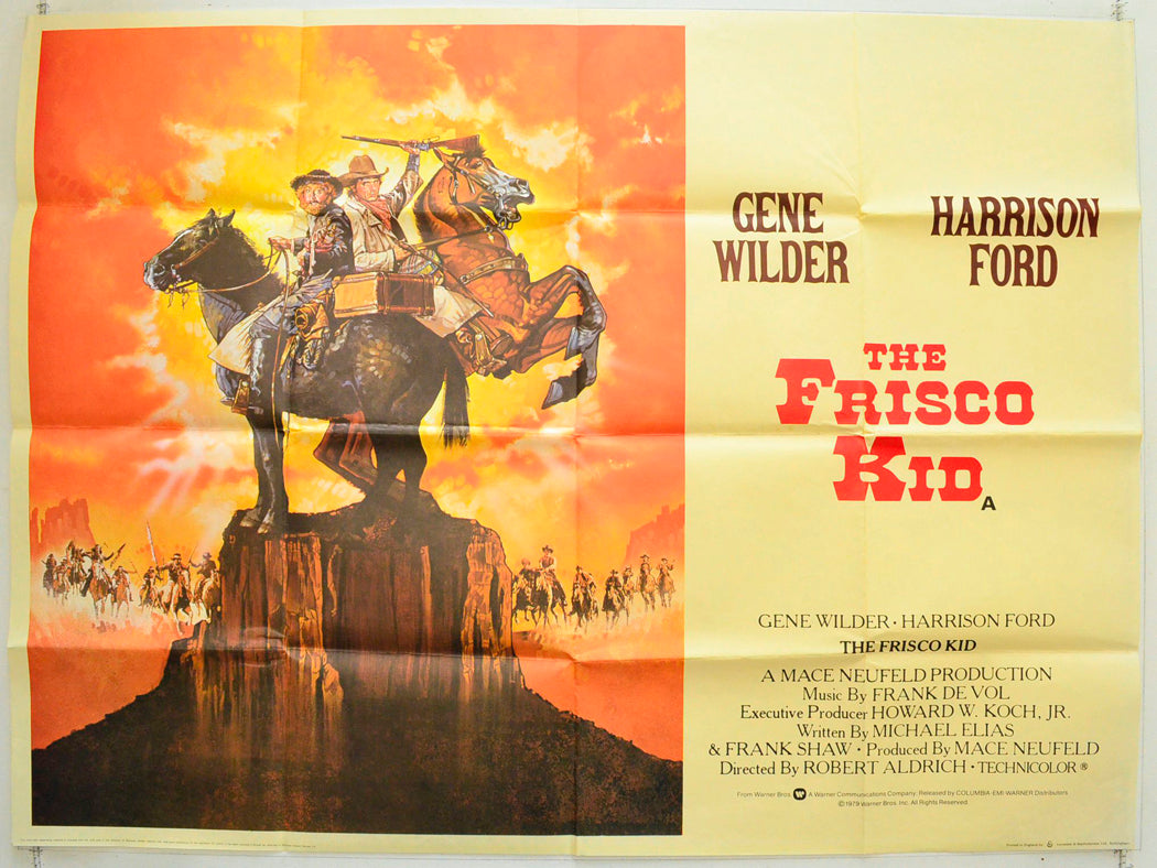 The Frisco Kid Original British Quad Poster - Film Poster - Movie Poster 