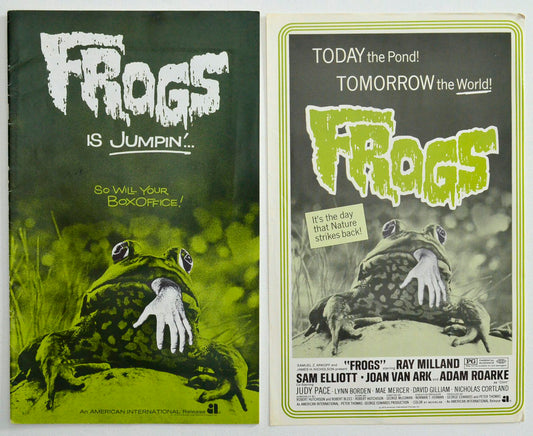 Frogs  Original 28 Page Cinema Exhibitors Campaign Press Book + Ad Sheet 