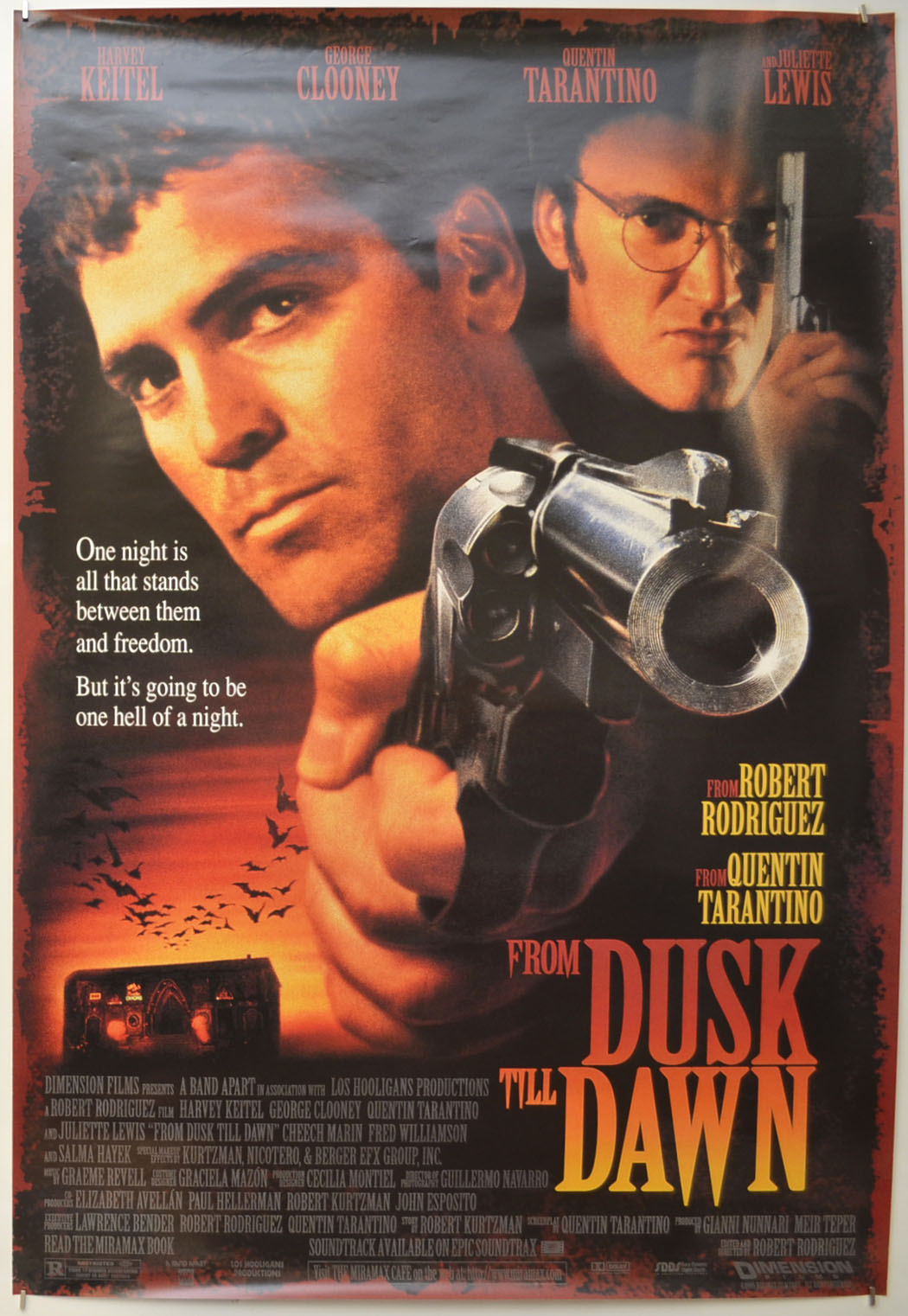 From Dusk Till Dawn Original One Sheet Poster - Film Poster - Movie Poster