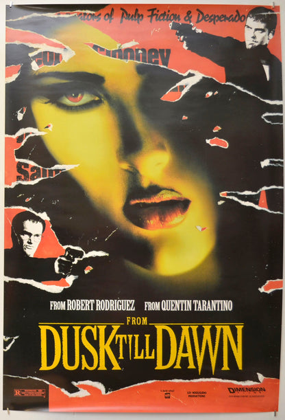 From Dusk Till Dawn (Teaser / Advance Version) Original One Sheet Poster - Film Poster - Movie Poster