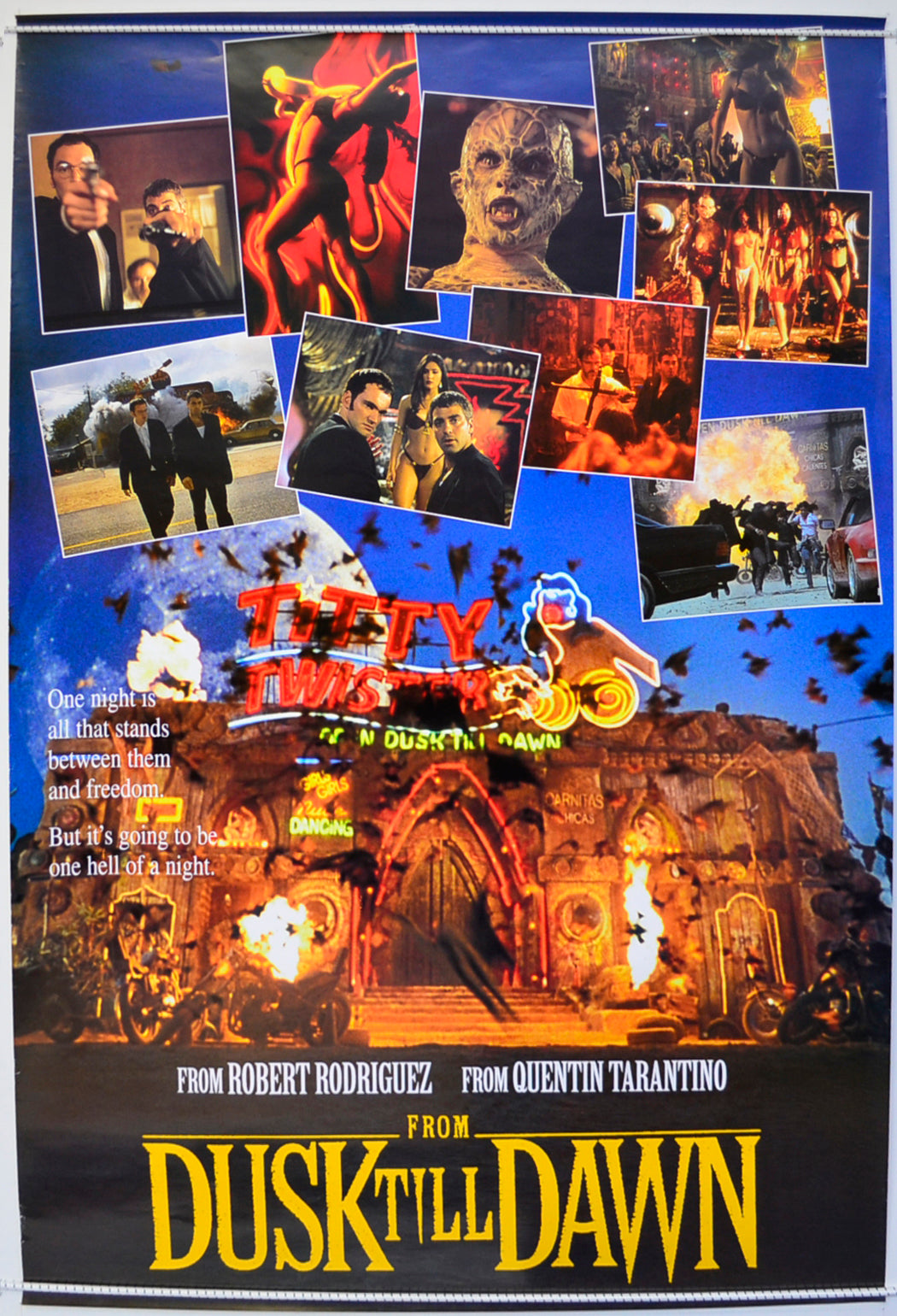 From Dusk Till Dawn  Original One Sheet Poster - Film Poster - Movie Poster 