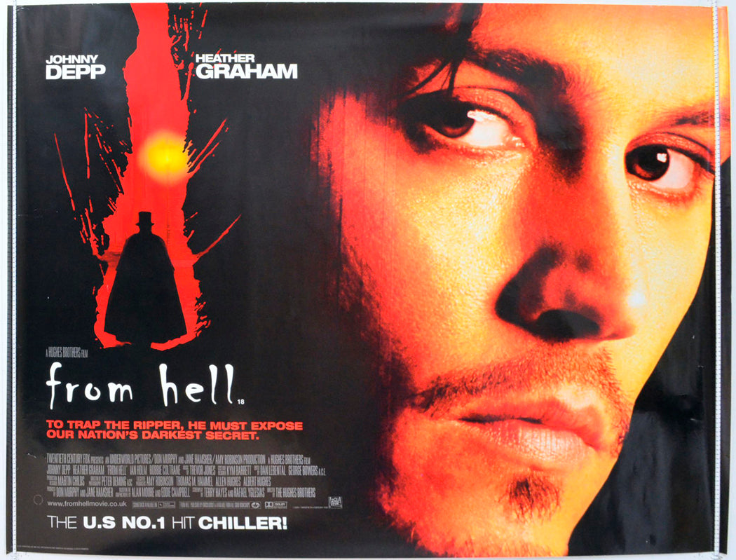 From Hell Original British Quad Poster - Film Poster - Movie Poster 