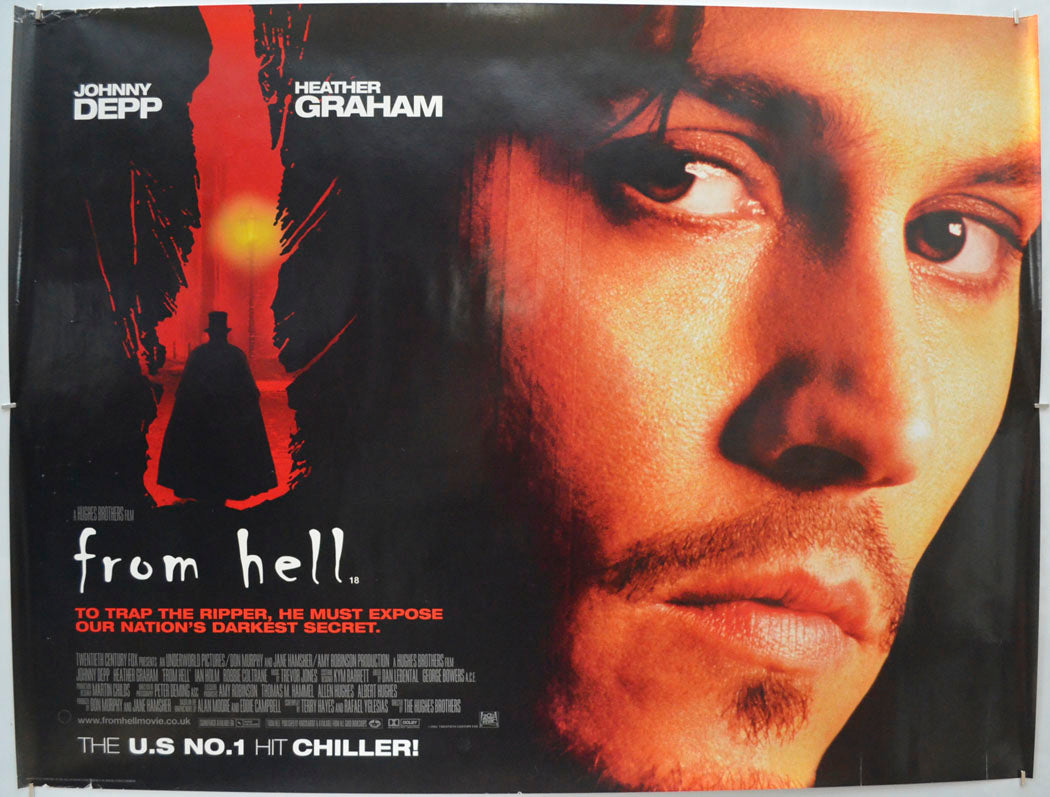 From Hell  Original Quad Poster - Film Poster - Movie Poster