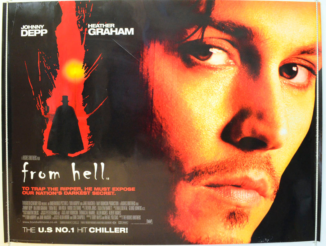 From Hell Original British Quad Poster - Film Poster - Movie Poster 