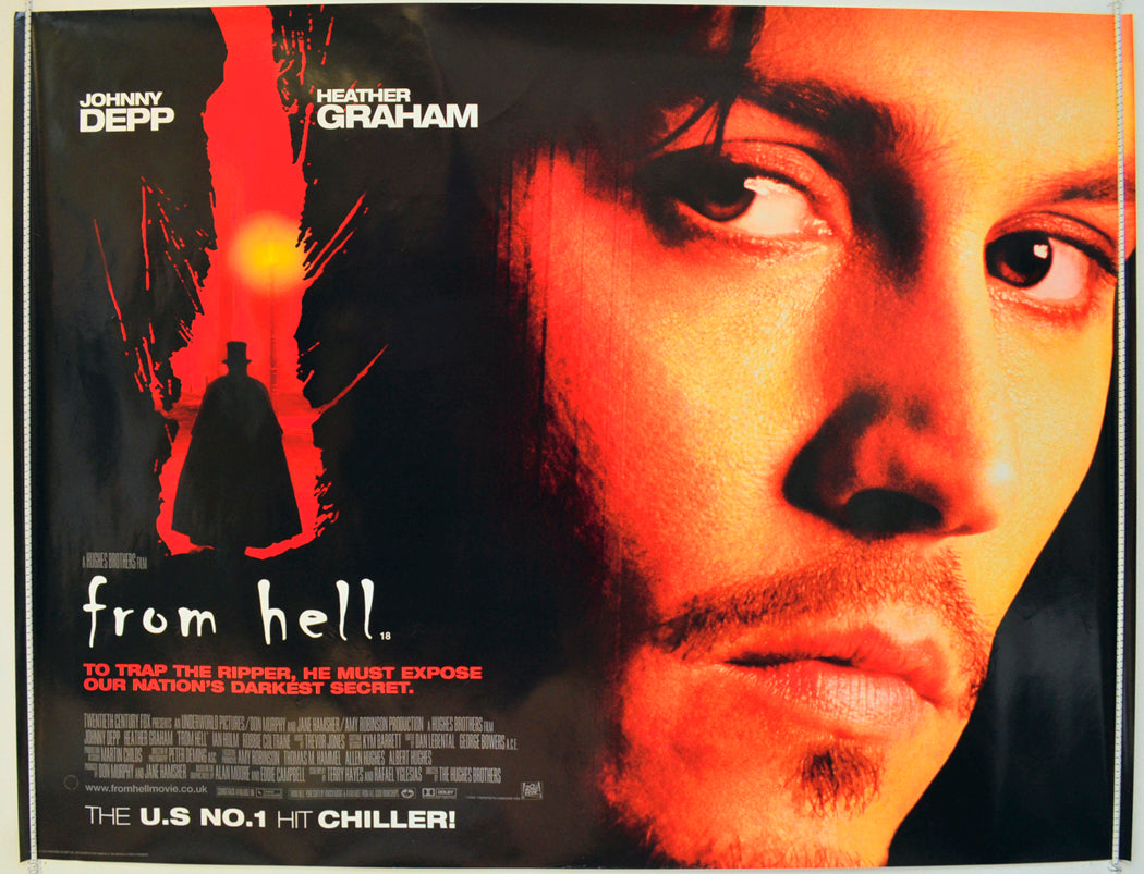 From Hell Original Quad Poster - Film Poster - Movie Poster  