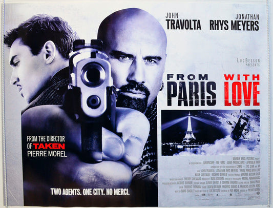 From Paris With Love Original British Quad Poster - Film Poster - Movie Poster 