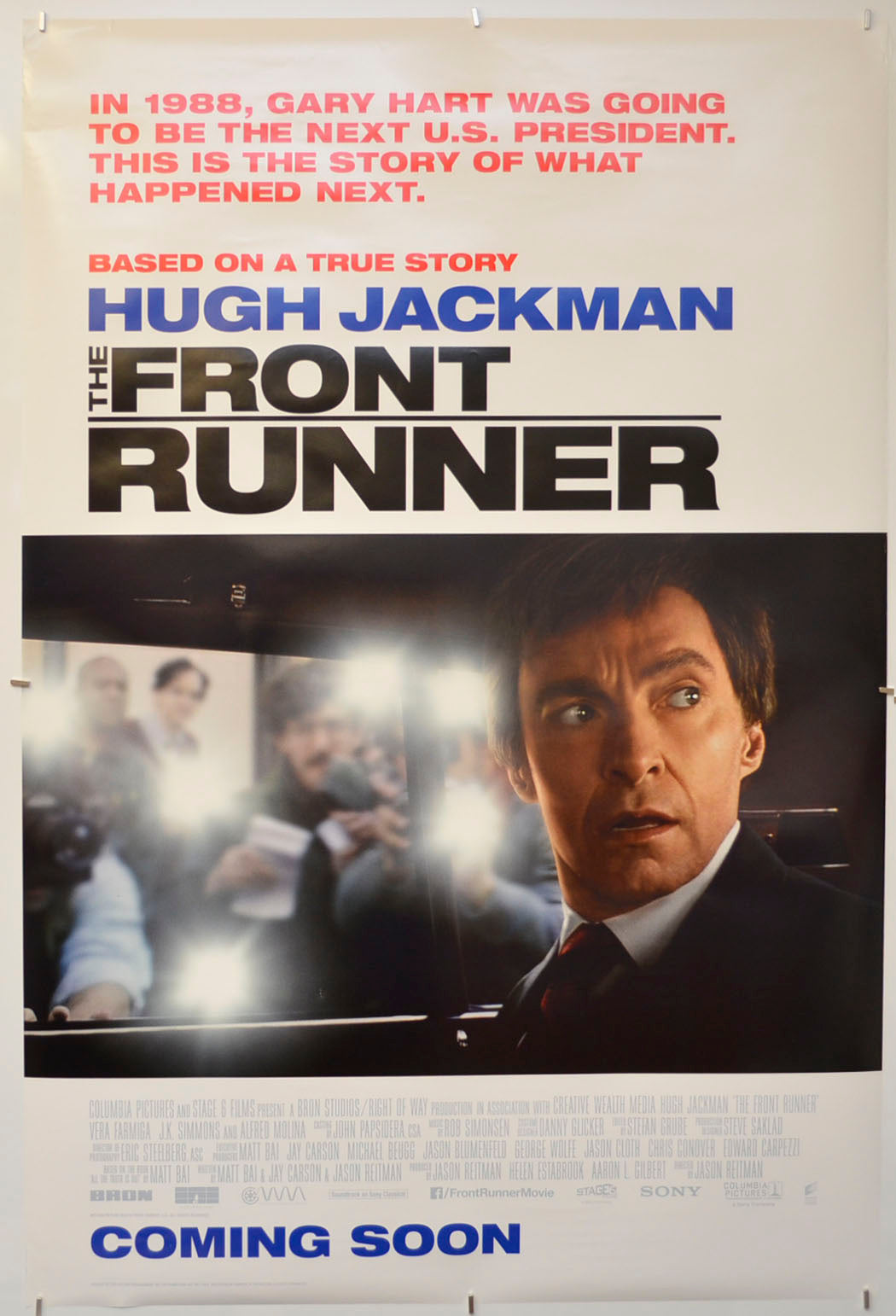 The Front Runner Original One Sheet Poster - Film Poster - Movie Poster