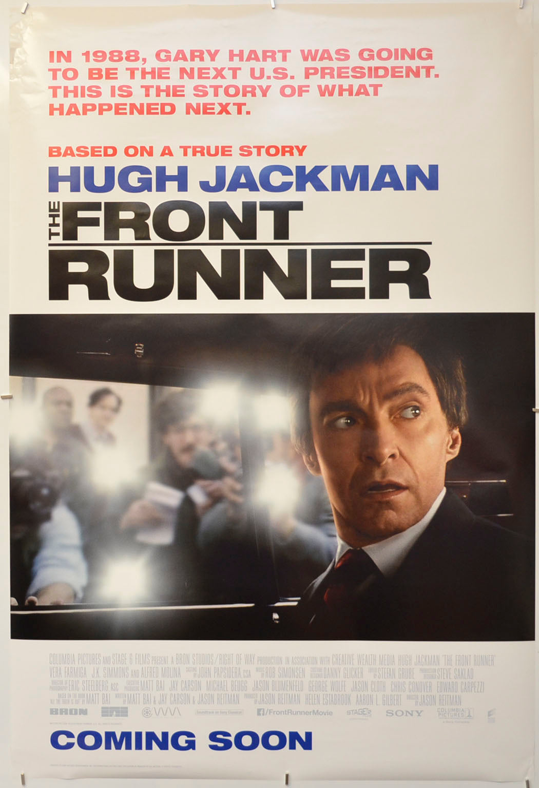 The Front Runner Original One Sheet Poster - Film Poster - Movie Poster