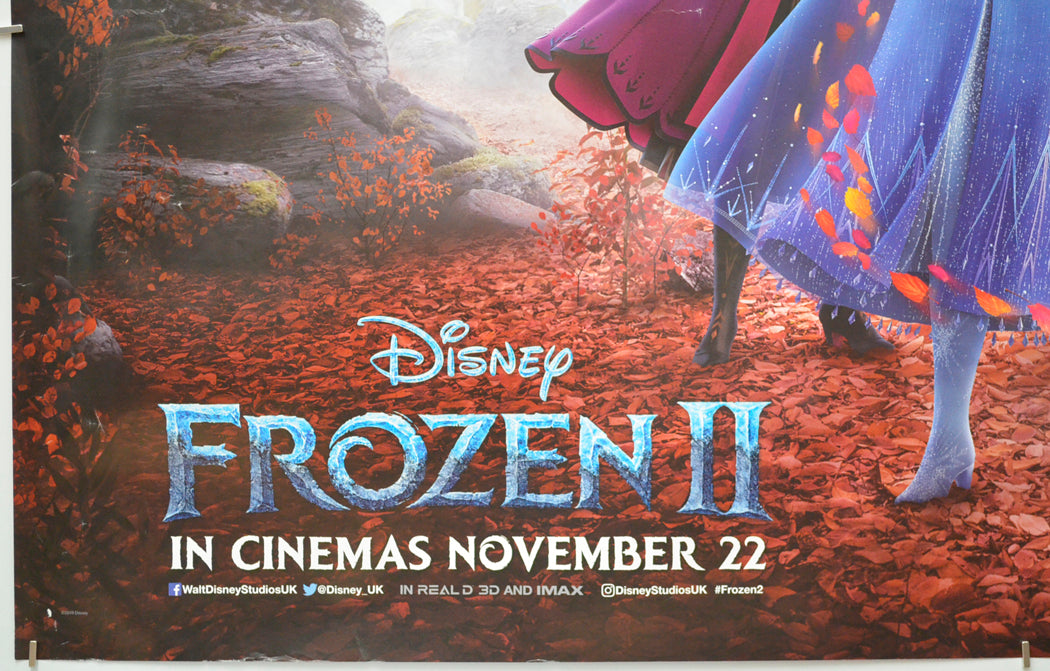 FROZEN II (Bottom Left) Cinema Quad Movie Poster 