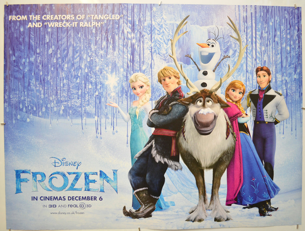 Frozen  (Teaser / Advance Version) Original Quad Poster - Film Poster - Movie Poster  