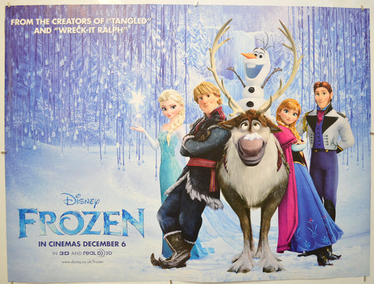 Frozen  (Teaser / Advance Version) Original Quad Poster - Film Poster - Movie Poster  