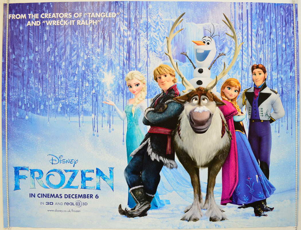 Frozen  (Teaser / Advance Version)   Original Quad Poster - Film Poster - Movie Poster  