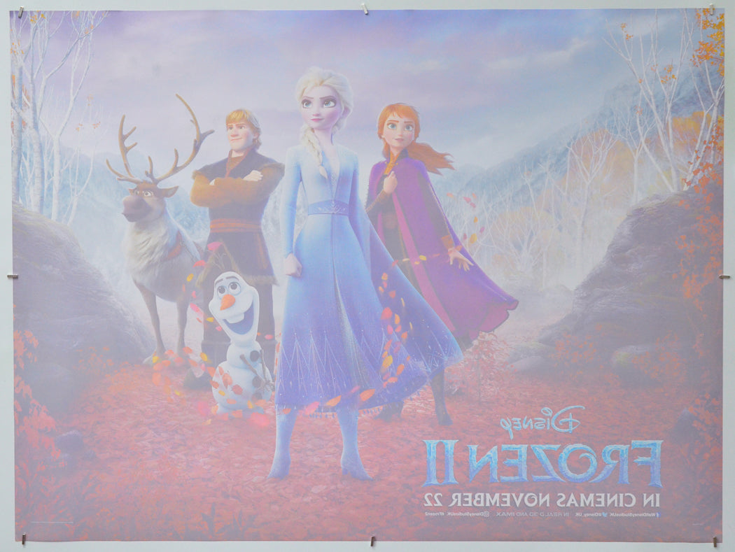 Frozen II (Back) Cinema Quad Movie Poster 