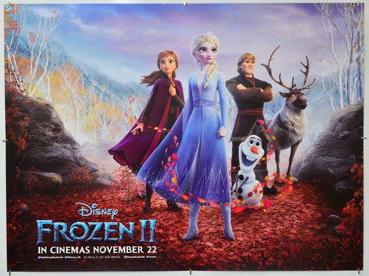 Frozen II - Original Quad Poster - Film Poster - Movie Poster