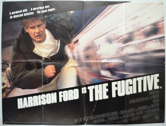 The Fugitive Original Quad Poster - Film Poster - Movie Poster