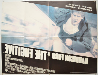 THE FUGITIVE (Back) Cinema Quad Movie Poster 