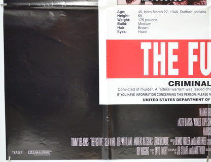 THE FUGITIVE (Bottom Left) Cinema Quad Movie Poster 