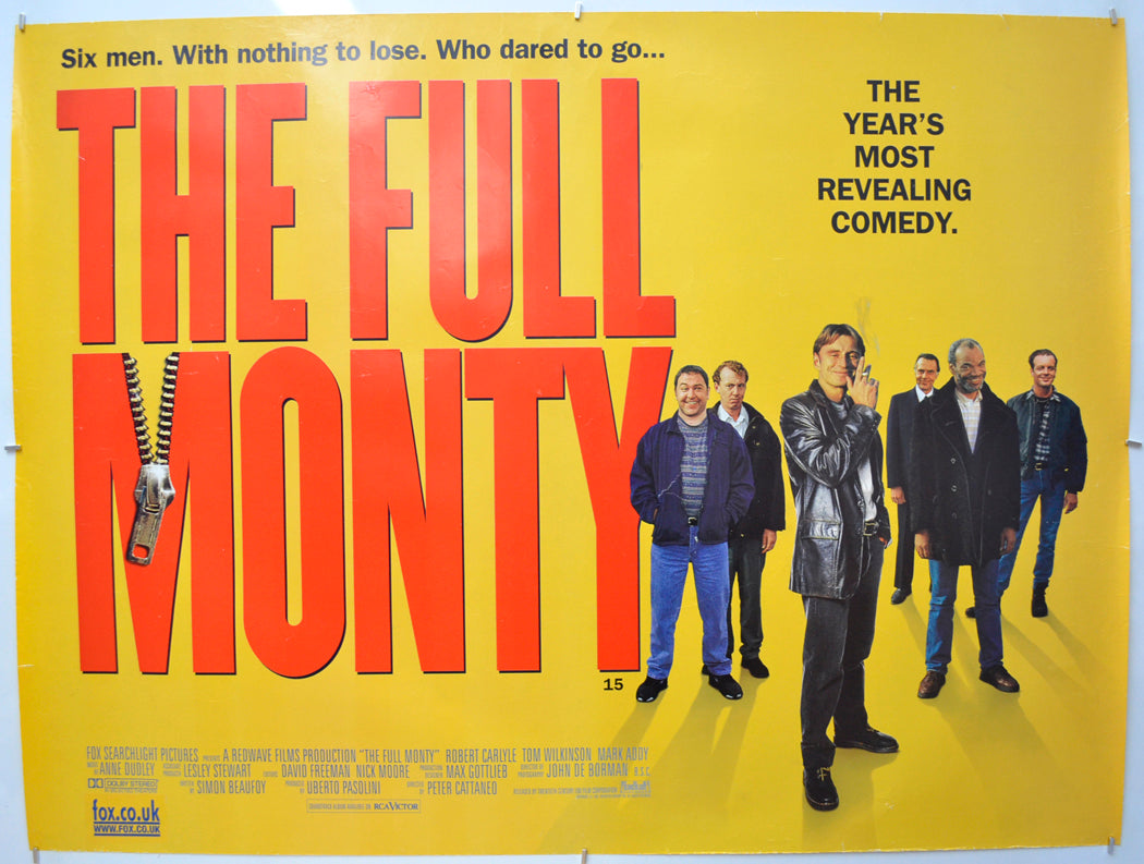 The Full Monty Original Quad Poster - Film Poster - Movie Poster