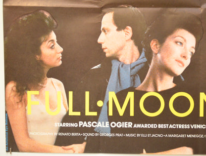 FULL MOON IN PARIS (Bottom Left) Cinema Quad Movie Poster 