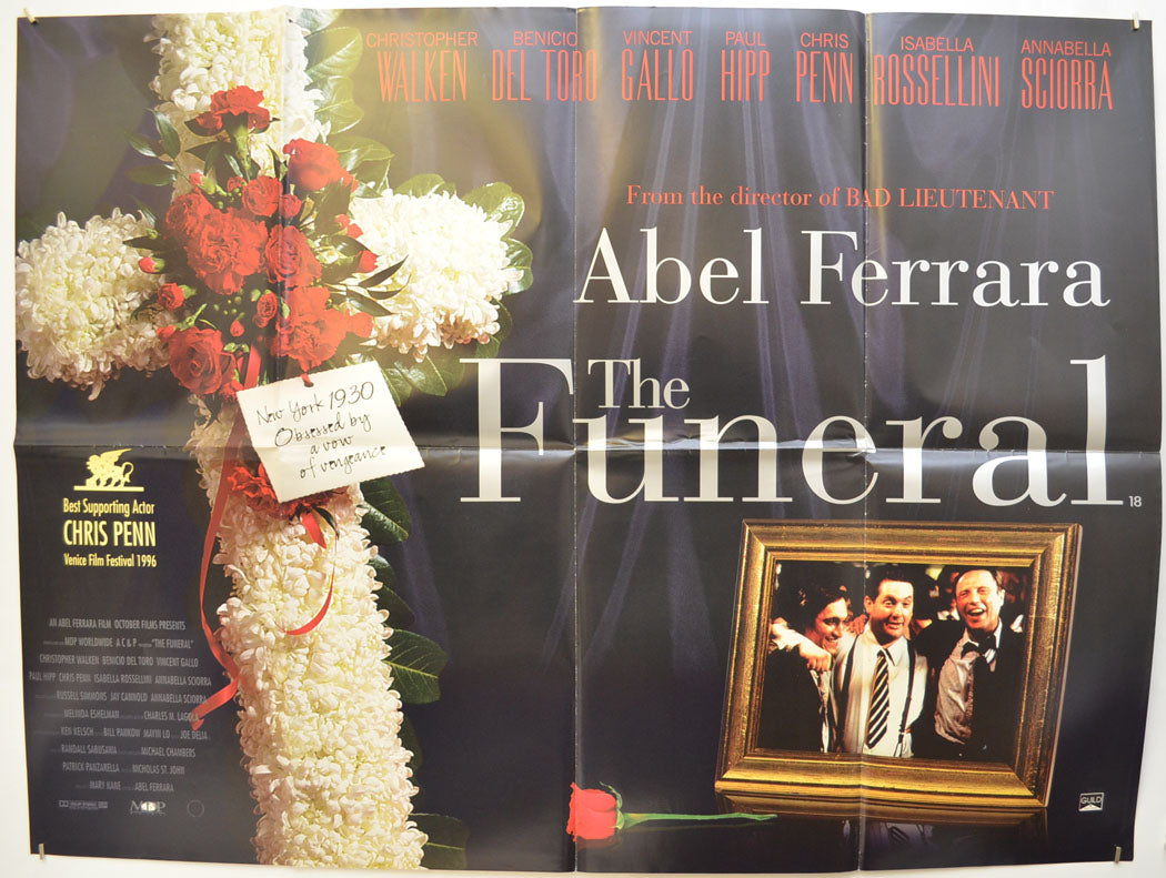 The Funeral  Original Quad Poster - Film Poster - Movie Poster