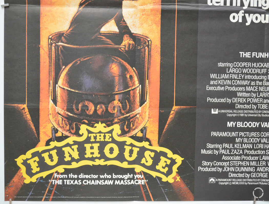 THE FUNHOUSE / MY BLOODY VALENTINE (Bottom Left) Cinema Quad Movie Poster 