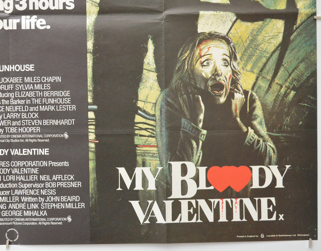 THE FUNHOUSE / MY BLOODY VALENTINE (Bottom Right) Cinema Quad Movie Poster 