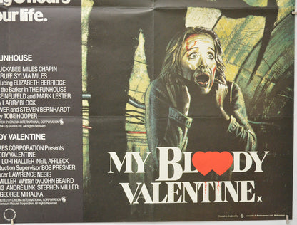 THE FUNHOUSE / MY BLOODY VALENTINE (Bottom Right) Cinema Quad Movie Poster 