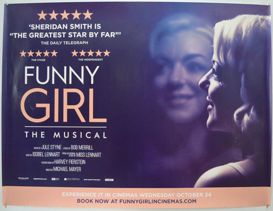 Funny Girl – The Musical  Original Quad Poster - Film Poster - Movie Poster