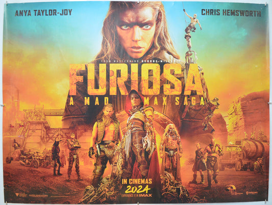 Furiosa: A Mad Max Saga (Teaser / Advance Version) Original Quad Poster - Film Poster - Movie Poster