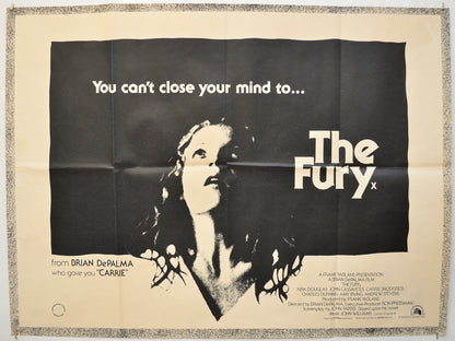 The Fury Original Quad Poster - Film Poster - Movie Poster