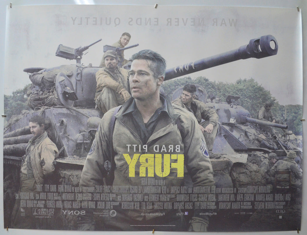 Fury (Back) Cinema Quad Movie Poster 