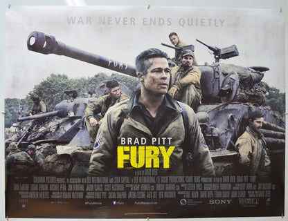 Fury - Original Quad Poster - Film Poster - Movie Poster