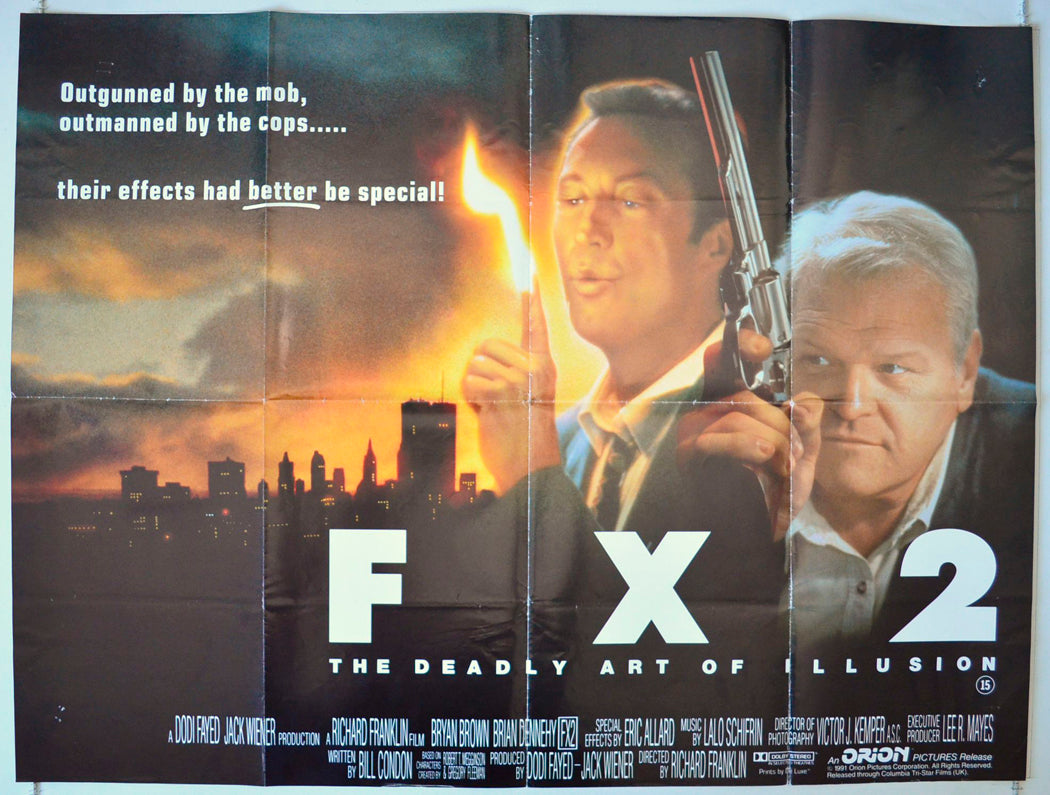 FX 2 : The Deadly Art Of Illusion Original British Quad Poster - Movie Poster