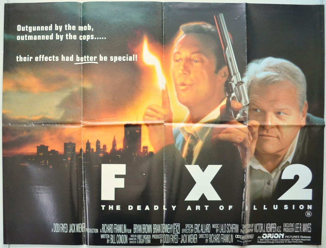 FX 2 : The Deadly Art Of Illusion Original Quad Poster - Film Poster - Movie Poster  