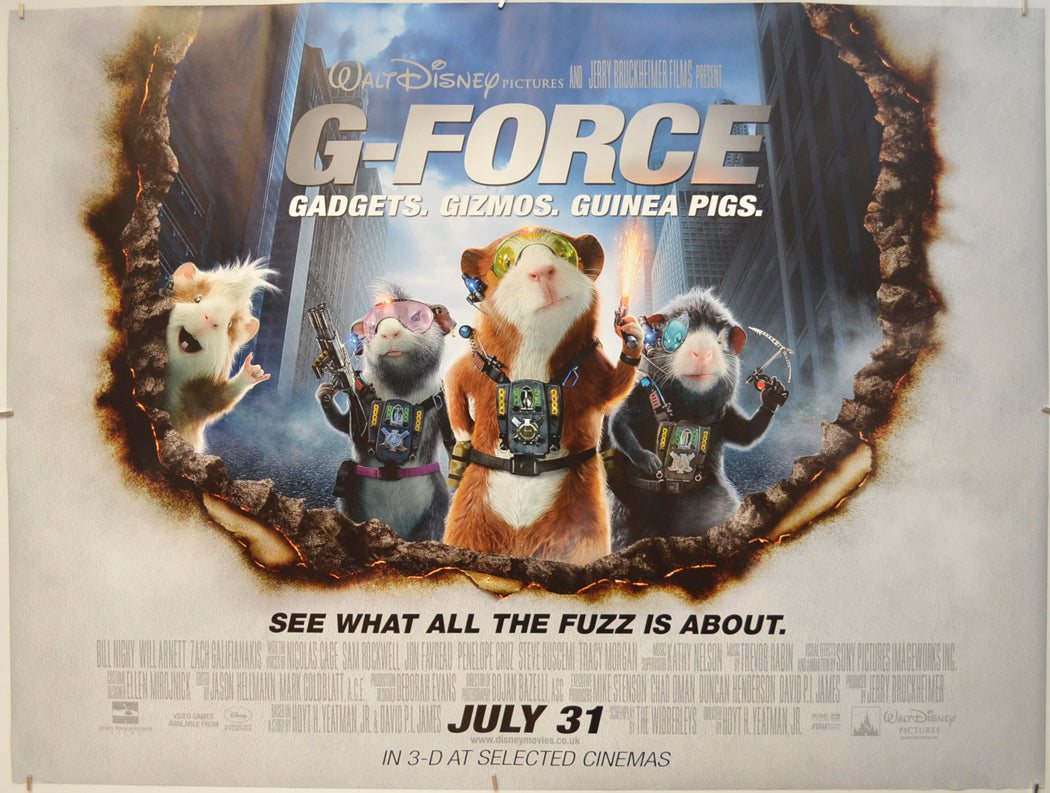 G-Force  Original Quad Poster - Film Poster - Movie Poster