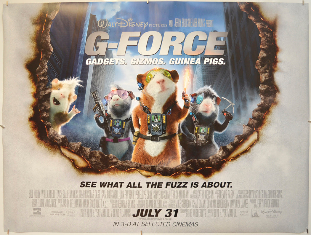 G-Force  Original Quad Poster - Film Poster - Movie Poster