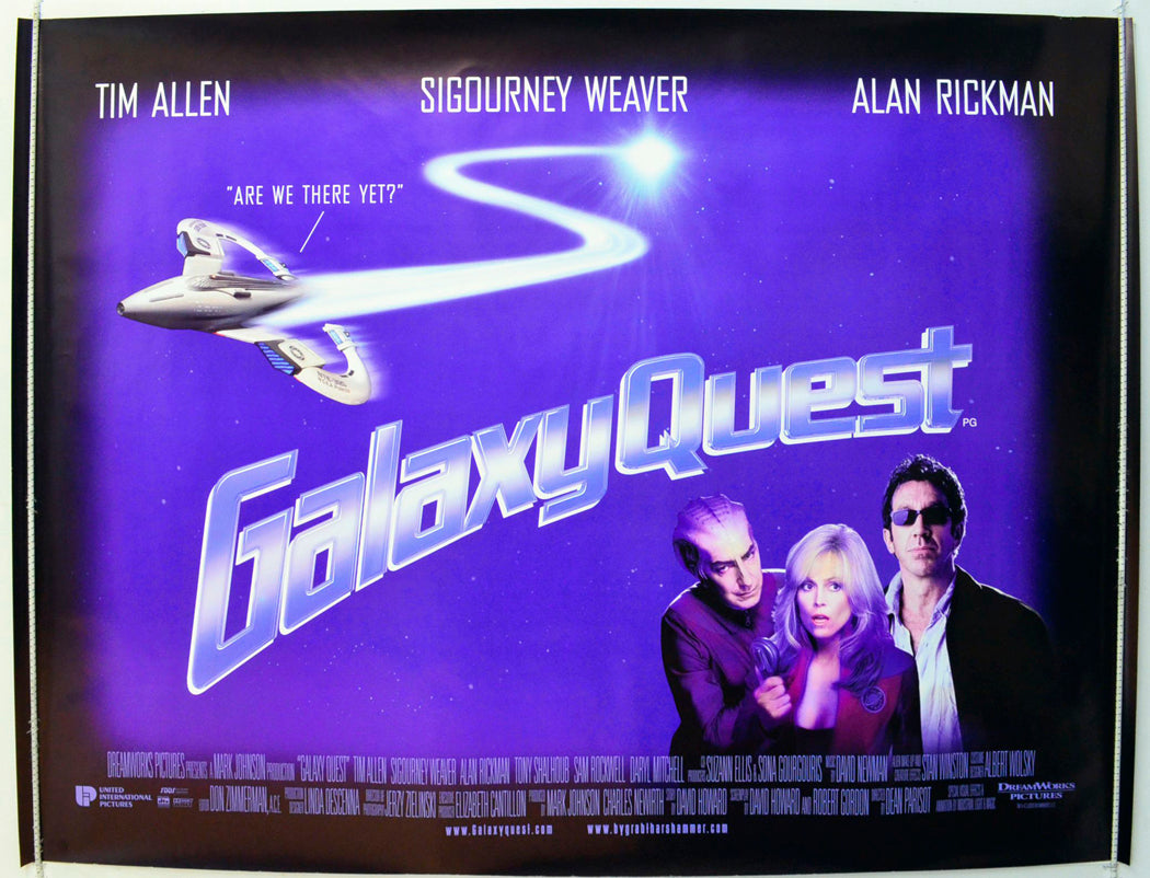 Galaxy Quest Original British Quad Poster - Film Poster - Movie Poster 