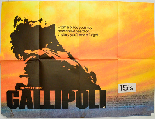 Gallipoli Original British Quad Poster - Film Poster - Movie Poster 