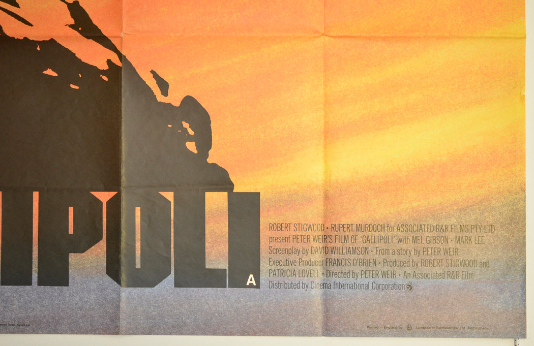 GALLIPOLI (Bottom Right) Cinema Quad Movie Poster 