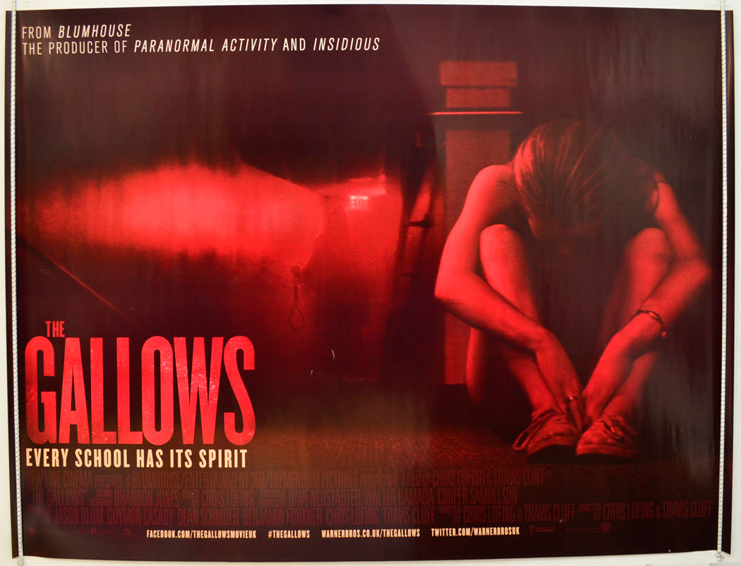 The Gallows Original Quad Poster - Film Poster - Movie Poster  