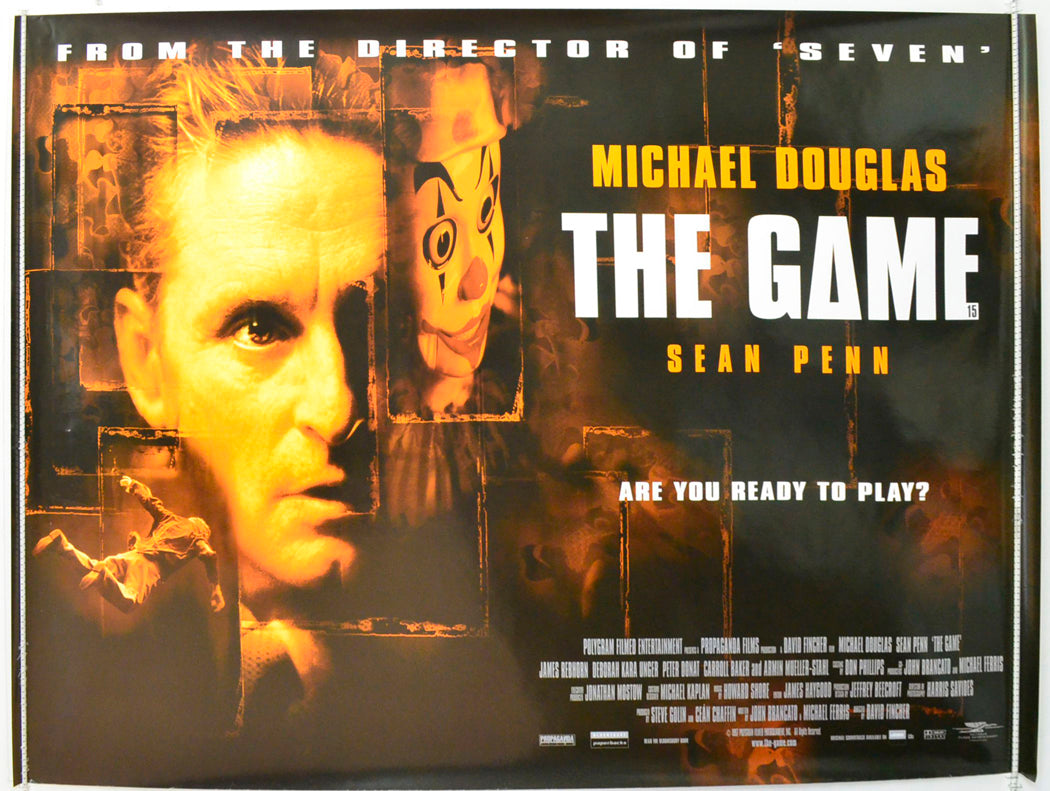 The Game Original British Quad Poster - Film Poster - Movie Poster 