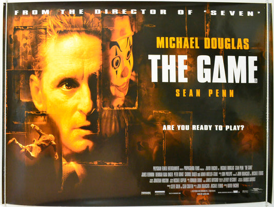 The Game Original British Quad Poster - Film Poster - Movie Poster 