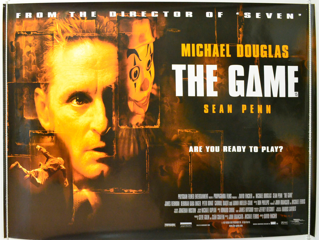 The Game Original British Quad Poster - Film Poster - Movie Poster 