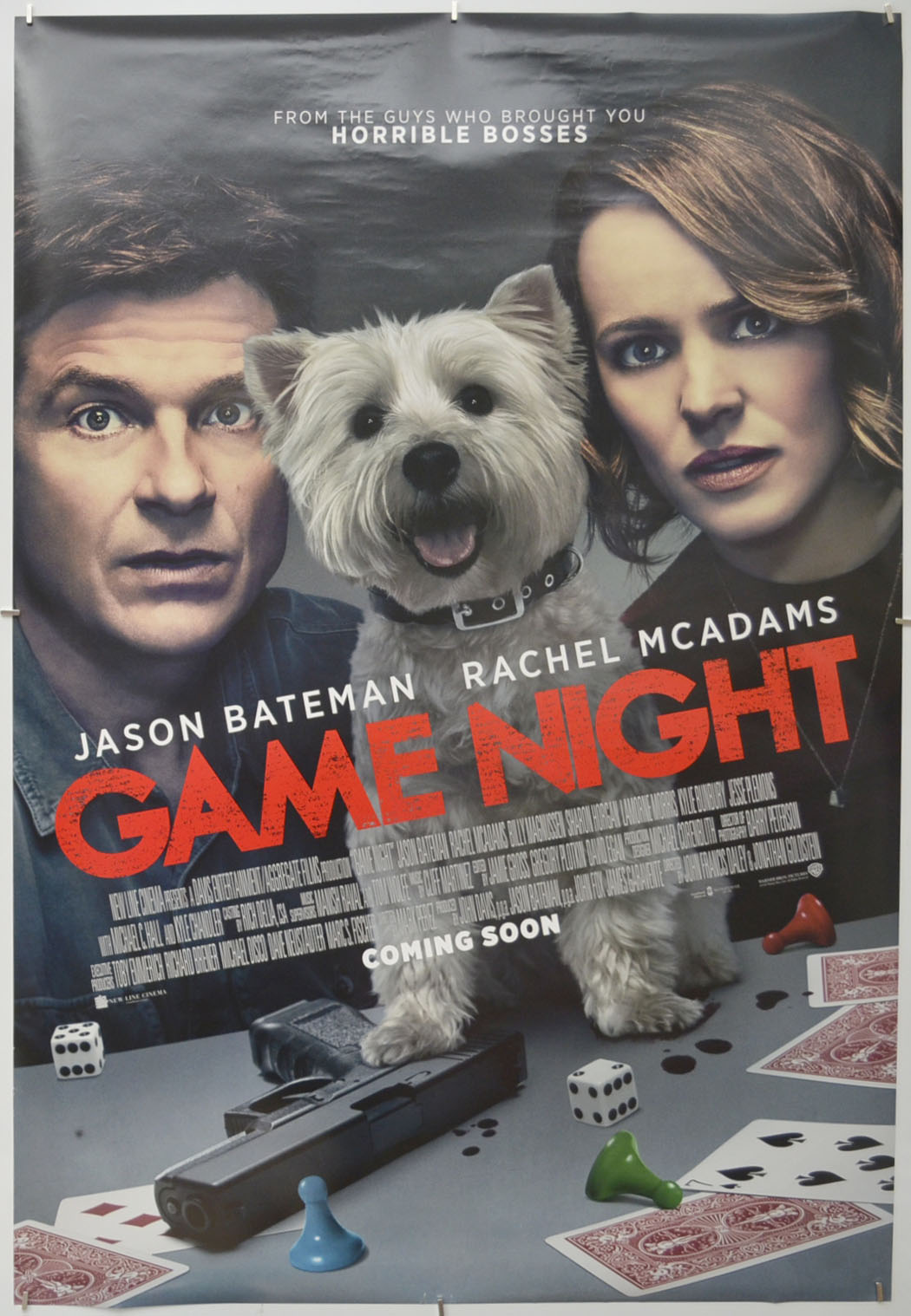 Game Night Original One Sheet Poster - Film Poster - Movie Poster