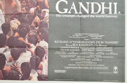 GANDHI (Bottom Right) Cinema Quad Movie Poster 