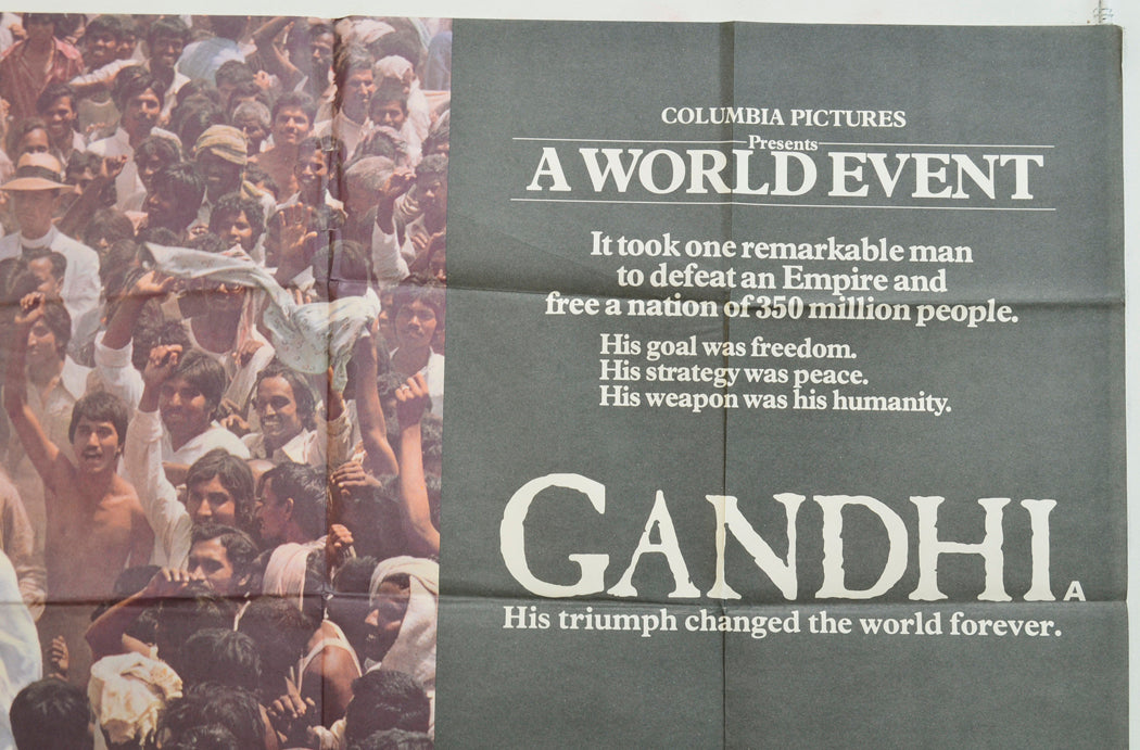 GANDHI (Top Right) Cinema Quad Movie Poster 