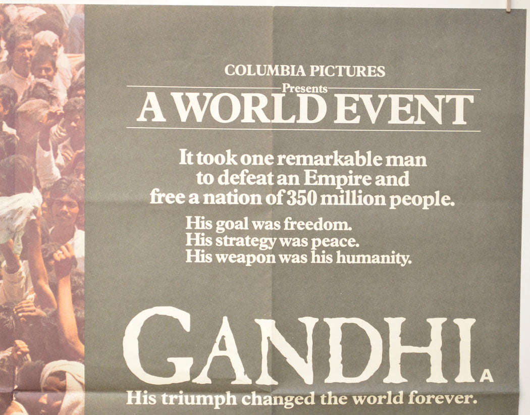 GANDHI (Top Right) Cinema Quad Movie Poster 