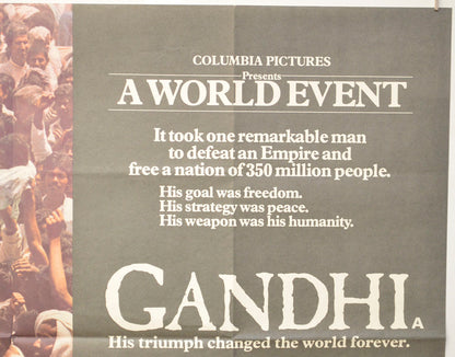 GANDHI (Top Right) Cinema Quad Movie Poster 